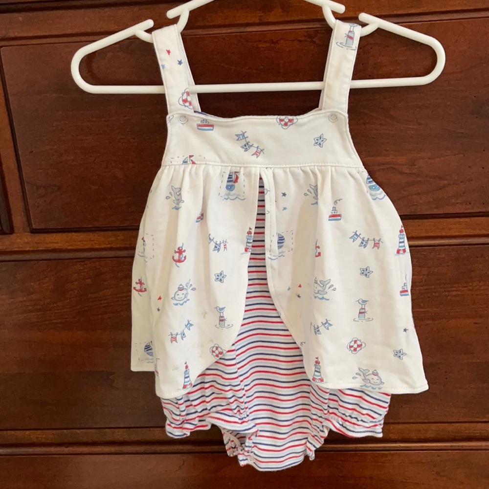 Kissy Kissy summer romper, size 9 months